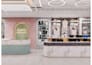 create luxury cosmetic shop interior with 3d rendering